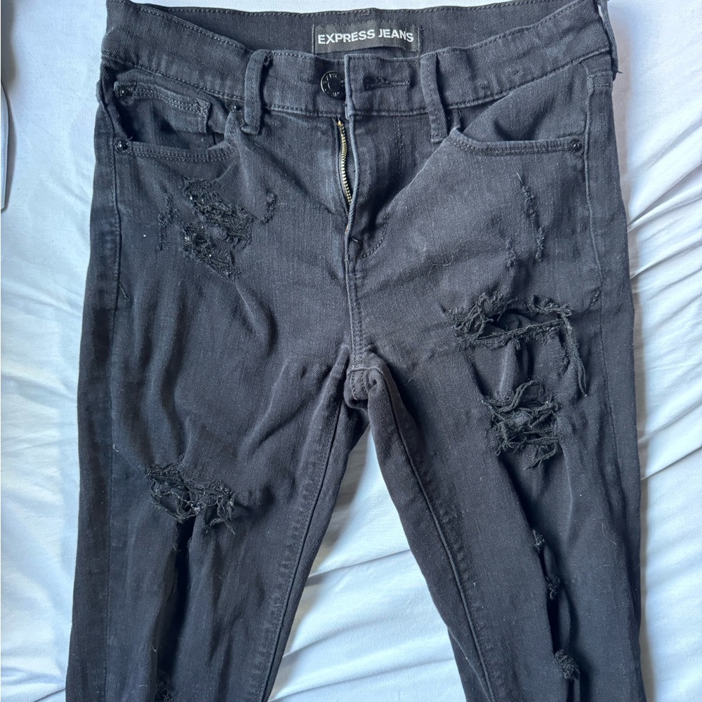 Express Jeans Skinny Legging Mid Rise